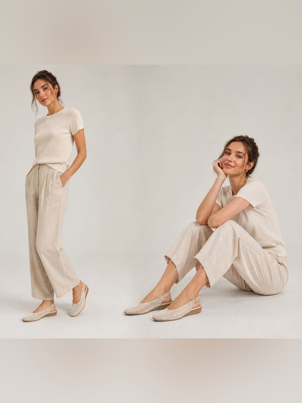 Sesto Meucci Italy Mesh Slingback Flats